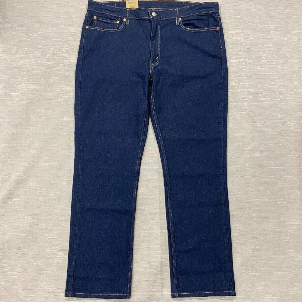Levis 514 Jeans Mens 40 x 32 Straight Leg Regular Fit Dark Wash Denim